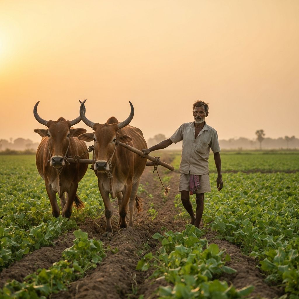 Farmer working in the field